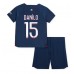 Paris Saint-Germain Danilo Pereira #15 Babykleding Thuisshirt Kinderen 2023-24 Korte Mouwen (+ korte broeken)